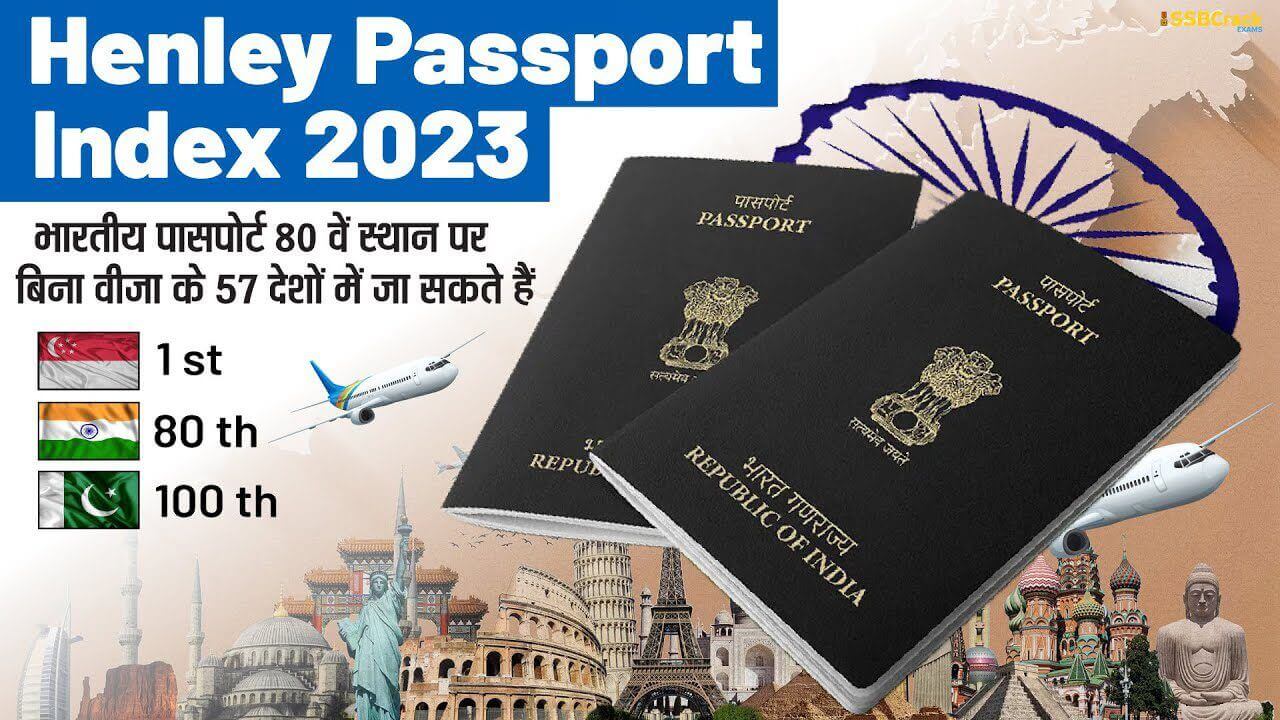 Henley Passport Index 2024 India Rank भारतीय पासपोर्ट सात पायदान चढ़कर